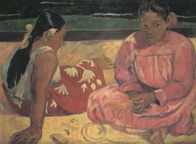 Paul Gauguin Tahitian Women on the beach (mk07) France oil painting art